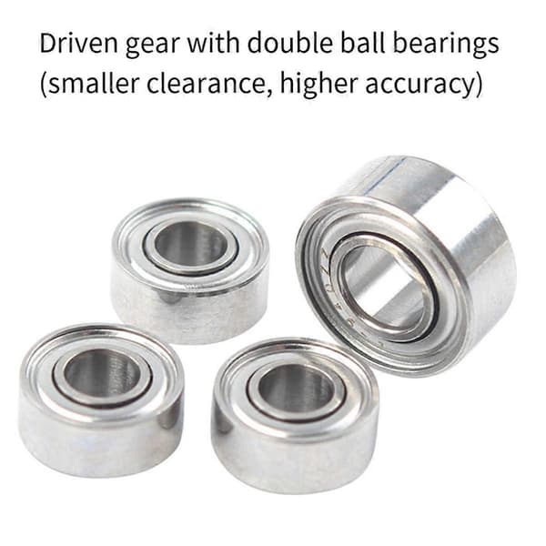 Til Sprite Extruder Gear POM og Nano-Coating Formstål Gear Integreret Aksel 3D Printer Tilbehør Black