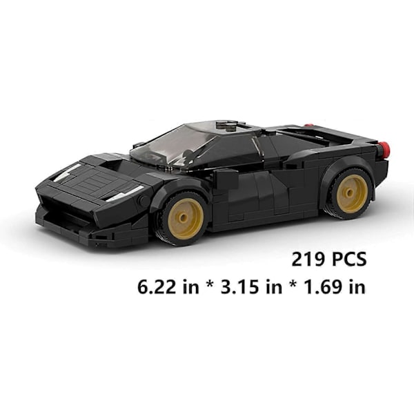 Speed Racer bil Leksaksset, Speed Racing Bil Byggmodell, Champion bil Mini Byggset (07-167 st)