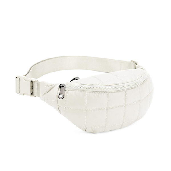 Yksivärinen vyölaukku naisille miehille Vyölaukku Unisex Vyötärölaukut säädettävällä hihnalla Pieni crossbody-laukku Rintalaukku karamellin värinen Beige