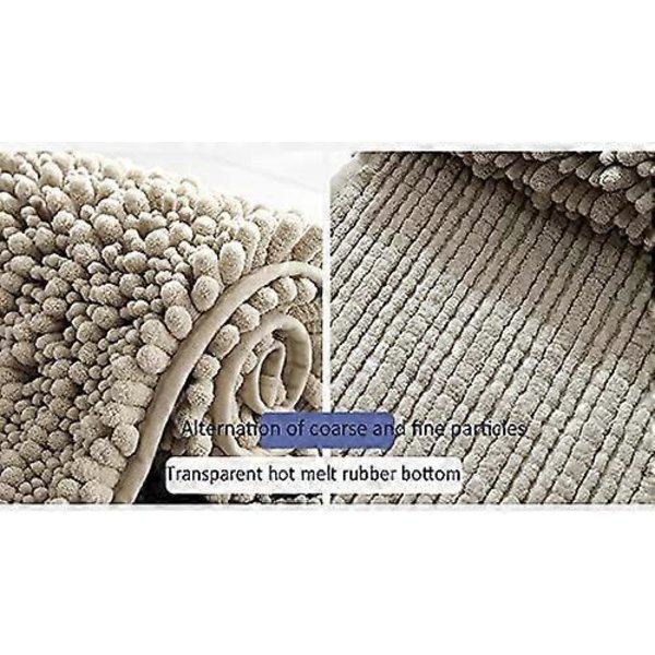 Bløde skridsikre bademåtter, Chenille Microfiber bademåtter, Vandabsorberende bademåtter