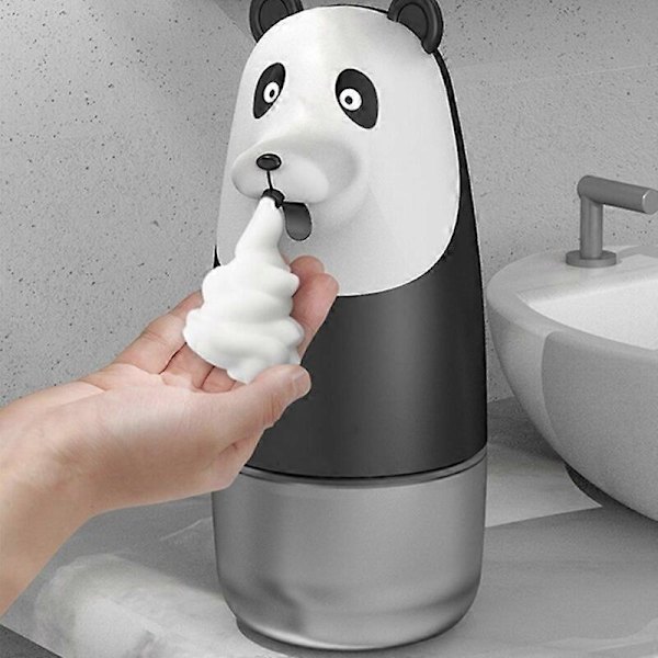 Automatisk Skumtvåldispenser Panda Tecknad Induktion Flytande Handtvättmaskin USB-laddning Intelligent Skum Handtvätt