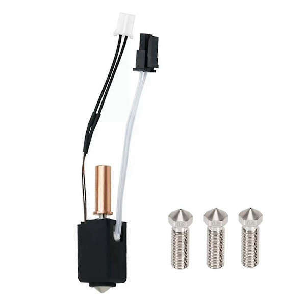 3D-skriver Hotend-sett for 2 termistorvarmere 0,4 mm skrivehode for 2, 2 Plus As Shown
