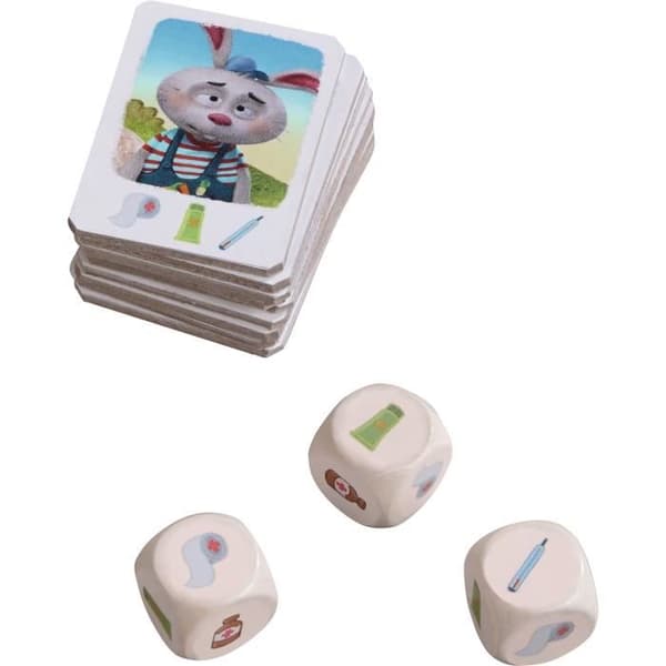 Brætspil - HABA - Lille Dyrlæge Ræv - 4 år og opefter - Terningespil med dyr