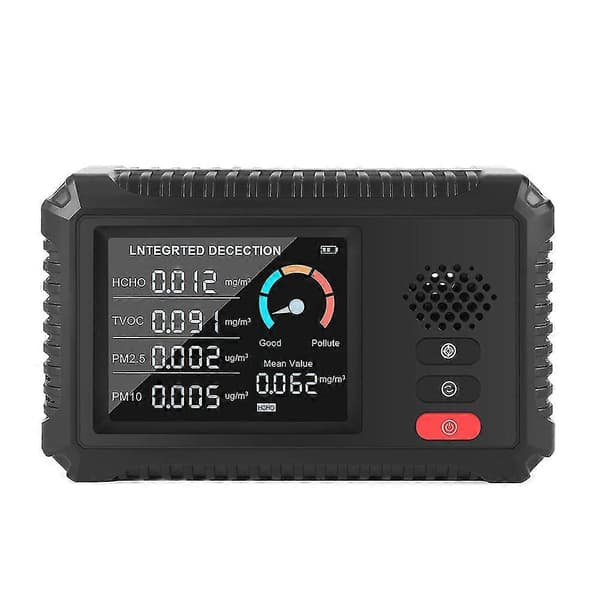 4 I 1 Digital CO2-sensor PPM-målere Karbondioksiddetektor Gassanalysator Luftkvalitetsmonitor USB-detektor TVOC HCHO PM2.5-måler