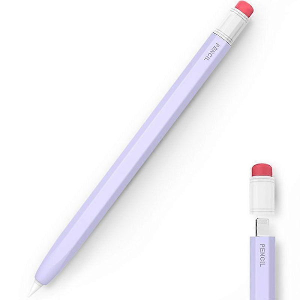 För Apple Pencil 1 AhaStyle PT180-1 Stylus Skyddsfodral För Apple Pencil 1 Purple