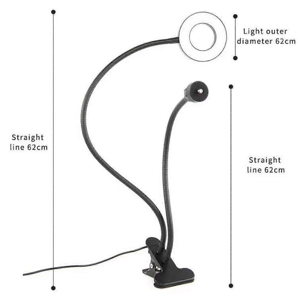 Led Ring Fill Light USB-laddning Dimbar Fotograferingsring Fill Light