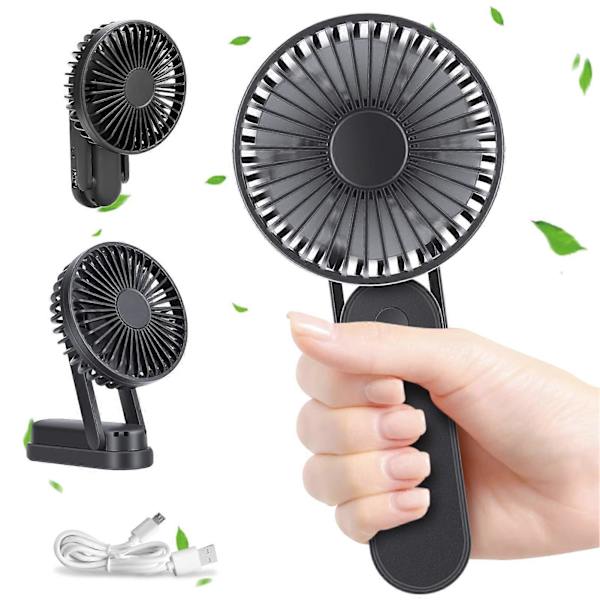 Bärbar Mini USB handhållen fläkt (svart)