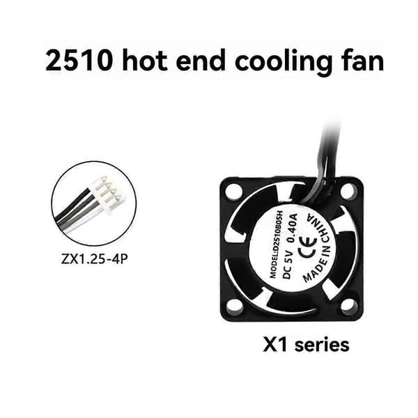 For X1 3D Printer Hotend Kit med køleventilator, hærdede stål dyser, forbedret printpræcision 0.8MM