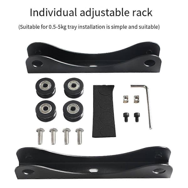 3D Printer Filament Rack Spoleholder Justerbar Filament Mount Rack Beslag til /MK3S/VORON 3D Printer Dele Black