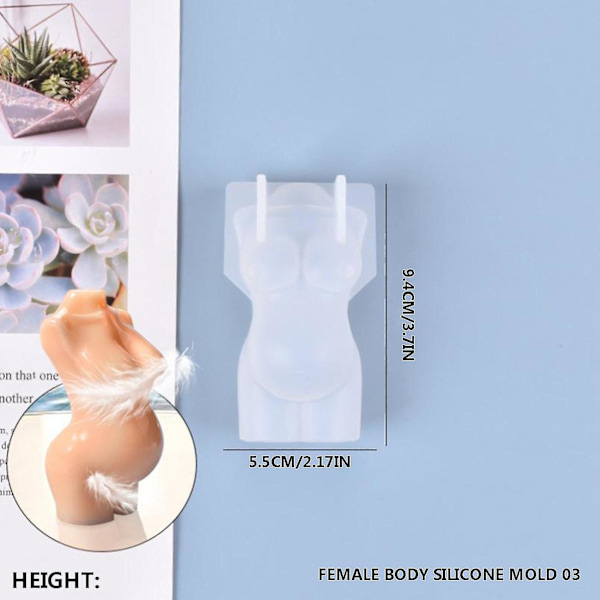 Kageforme og -forme DIY Krystal Limform Simulation Mannequin Ornament Silikoneform No6679