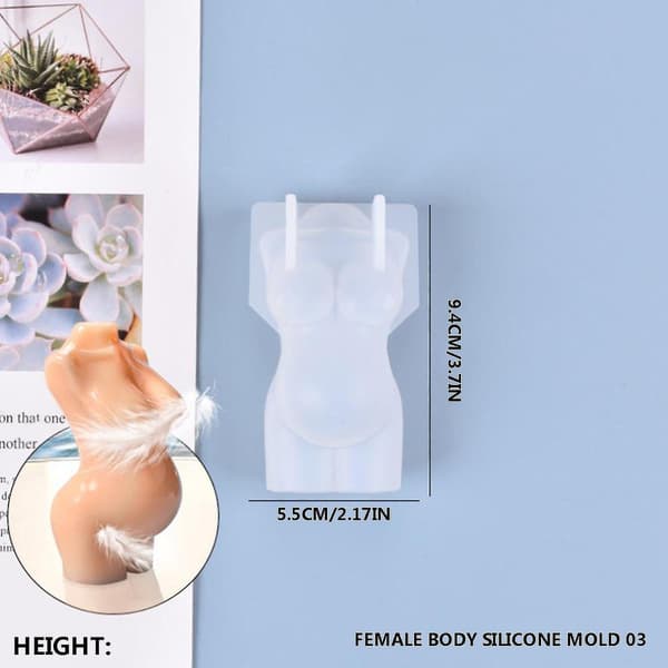 Kakformar & formar DIY Kristallim Form Simulering Mannekäng Prydnad Silikonform No6679