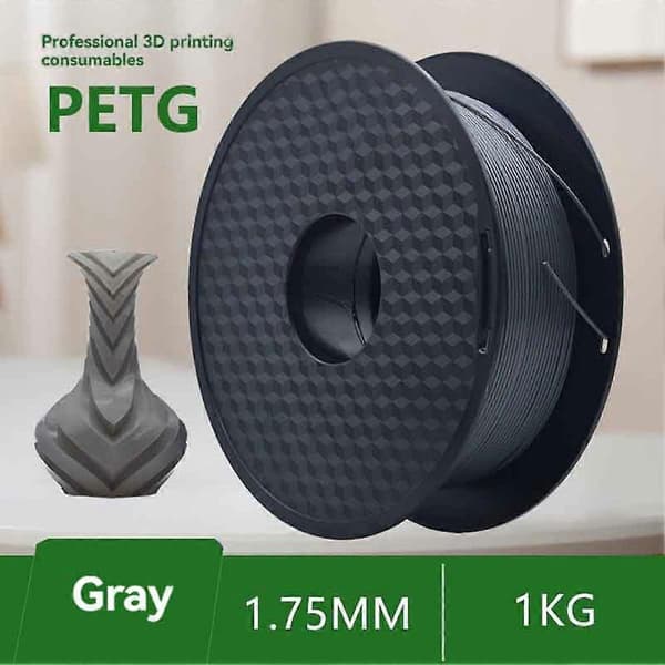1,75 mm 3D-printer Normal PLA-filament Grå 1000 g pr. spole En flaske 3D-printerpindværktøj Gray