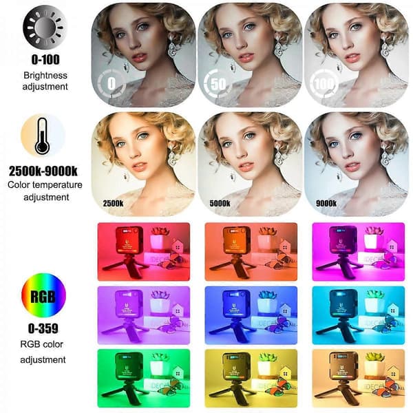 Rgb Fotografi Led Studio Udfyldningslys