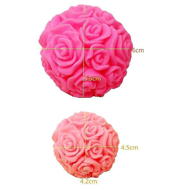 Kakformar Nya Rosbollsform Aromatisk Gipsform 2 set