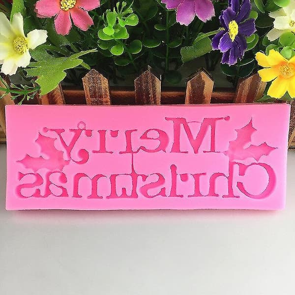 Kakformar Nya God Jul Versala Engelska Bokstäver Aromaterapi Gipsform 2st