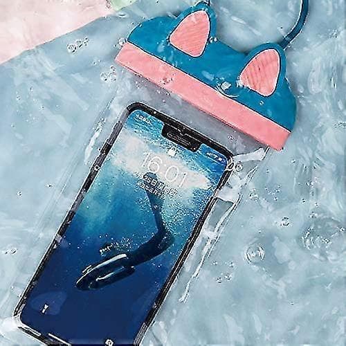 Vanntett telefonpose, helt lufttett, Ipx8 mobiltelefonpose rosa