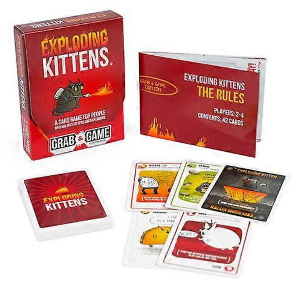 Grab & Game Exploding Kittens Party-spill for morsom og engasjerende bordspilling