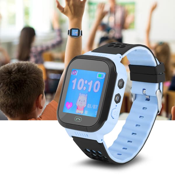 Intelligent Multifunksjonell Smart Samtale Telefon Barn Smart Armbånd Fjernovervåking Blå