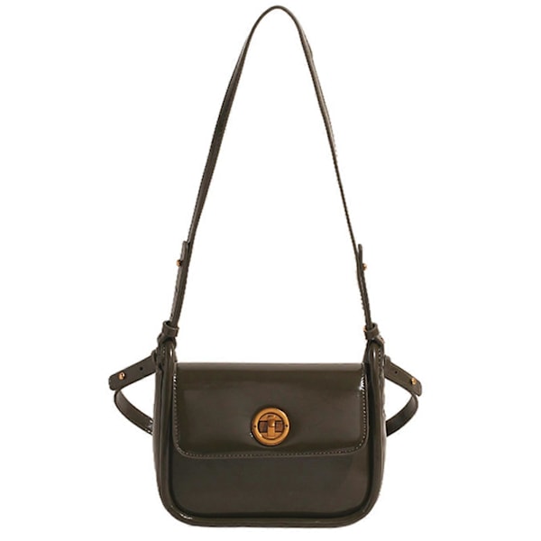 Höst Vinter Armhåleväska för Kvinnor Fyrkantig Väska Retro Pendlarväska Stilren Axelväska PU Läder Crossbody Väska Röd Green