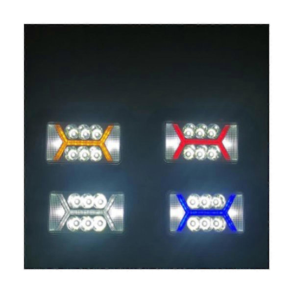 Arbeidslys Rektangulær Med Dagslys Front Bar Led Spotlights Tåkelys Signal Lys