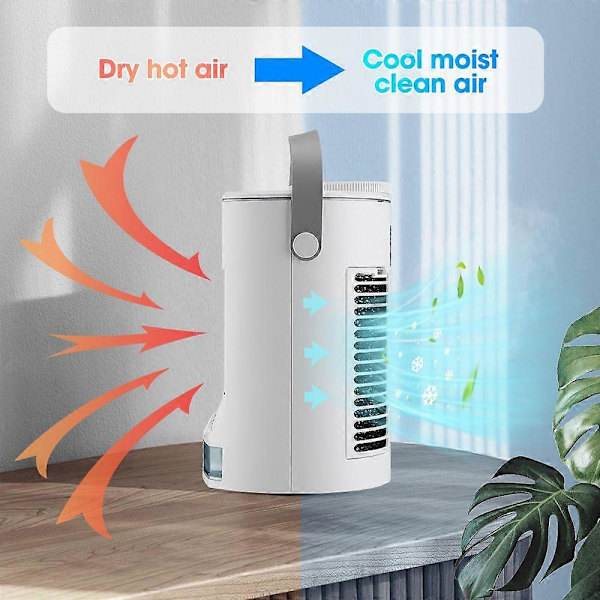 Minikylare-Hushållsbefuktning Sprayfläkt-USB Desktop Luftkonditionering Fläktkylare