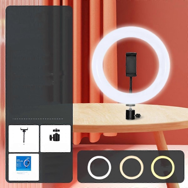 33CM Led Selfie Rengasvalo Himmennettävä Rengaslamppu Valokuvaus Videokamera Valo