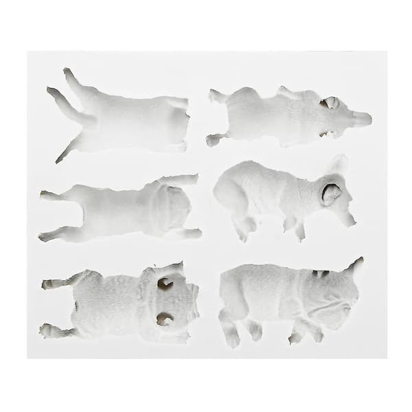 Mad Drik Stencils 3D Dyremodeller Silikone Fondant Chokolade Kageform Bageform Sukkerhåndværk