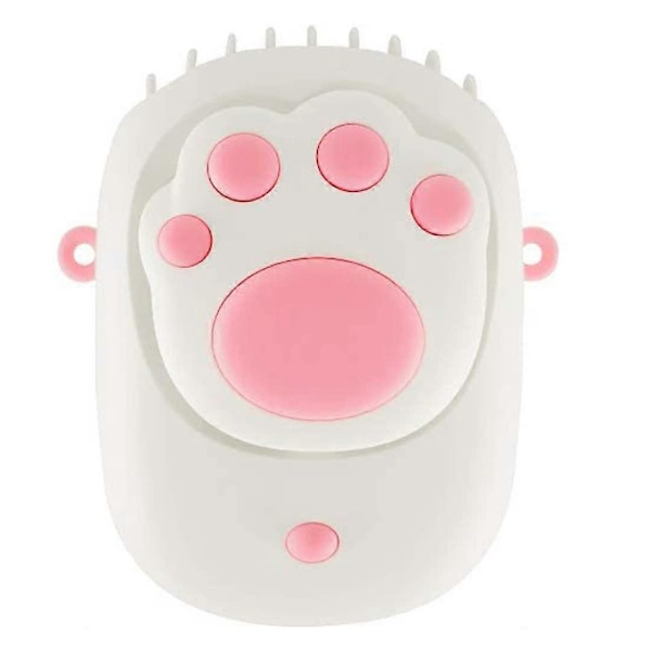 Bärbar handsfree Cat Paw USB-fläkt (vit)