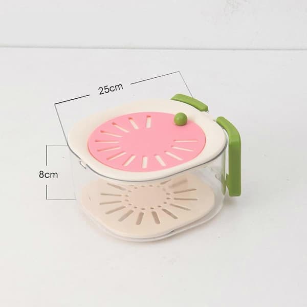 Dreneringskurv Hold Frisk Sil Matbeholder pink as described