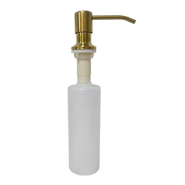 1kpl 300ml Keittiön tiskialtaan saippua-annostelija Manuaalisesti painettava saippua-annostelija Kylpyhuonetarvikkeet Lotion-säilytyspullo Gold