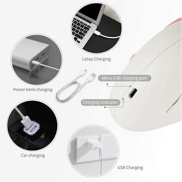 Kannettava Hands Free Cat Paw USB-tuuletin (keltainen)
