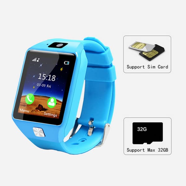Barn Anti-förlorad Klocka Smartwatch Aktivitetsmätning Smart Armbandsur (Blå)