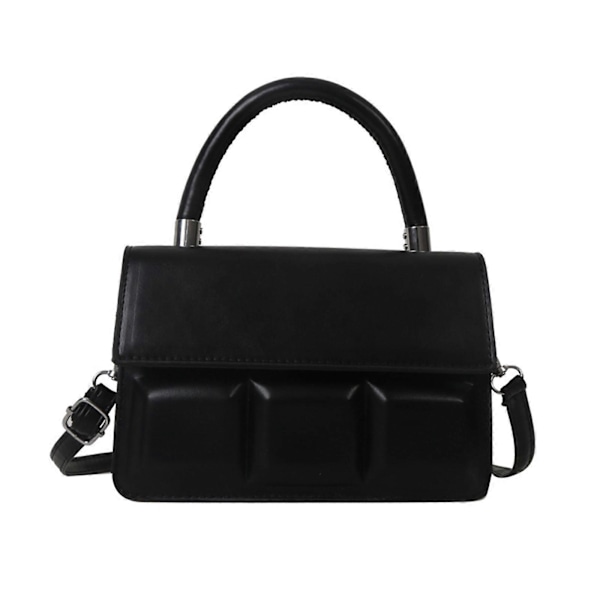 Fashionabel & Funktionell Crossbody Väska PU Axelväska Utomhus Axelväska Enkel Axelväska för Kvinnor Flickor rosrosa Black