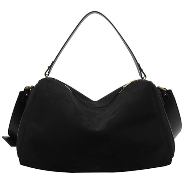 Dam Vinter Vardaglig Armhåleväska Stilren Enkel Axelväska Slouchy Väska Armhåle Carryall Kontorshandväskor brun Black