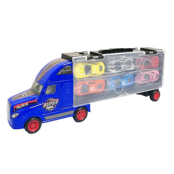Transportabel Container Lastbil Transport Bilholder 12 Legering Støbt Modelbiler