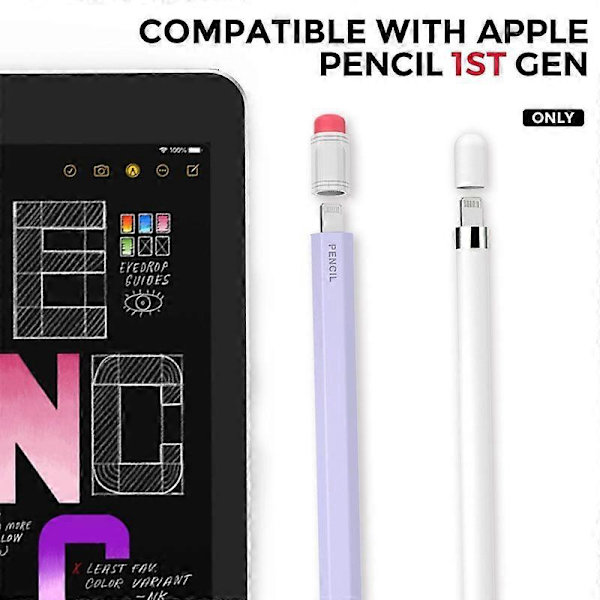 För Apple Pencil 1 AhaStyle PT180-1 Stylus Skyddsfodral För Apple Pencil 1 Yellow