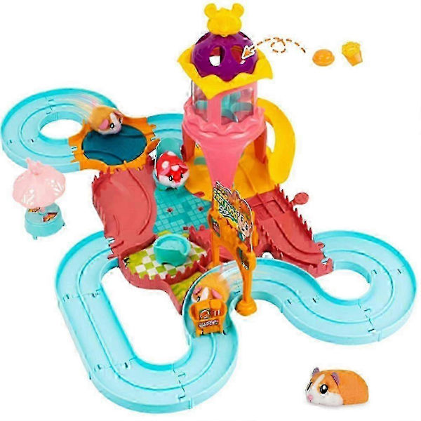 Elektrisk Hamster Racing Bana Pedagogisk Leksaksset för Barn Perfekt Jul- och Födelsedagspresent
