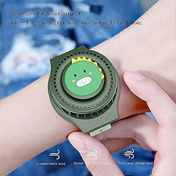 Mini Watch Fläkt Handhållen Strömförsörjning USB Fläkt Mini Bärbar utomhusfläkt USB Mini Laddning