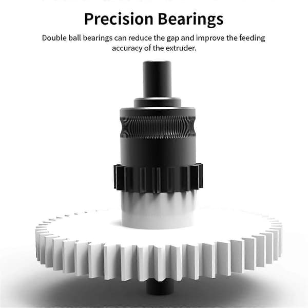 Til Adventurer 5M AD5M CNC Nanocoated Ekstruderingsgear Kit 3D Printer Dele til AD5M 3D Printer WhiteSilverBlack