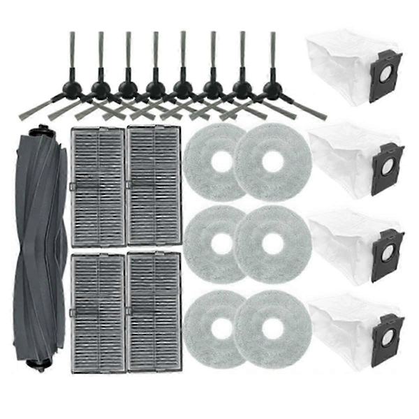 23 st reservdelar för Bot L10s Plus robotdammsugare, huvudborste, sidoborste, moppduk, Hepa-filter, damm