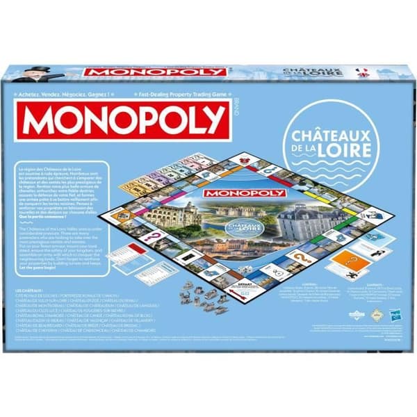 MONOPOLY Châteaux de la Loire - Brädspel - VINNANDE DRAG