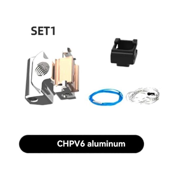 Højtydende 3D-printervarmeblok Aluminium til CHP V6 82W Varmerør 3D-printertilbehør Aluminium As Shown