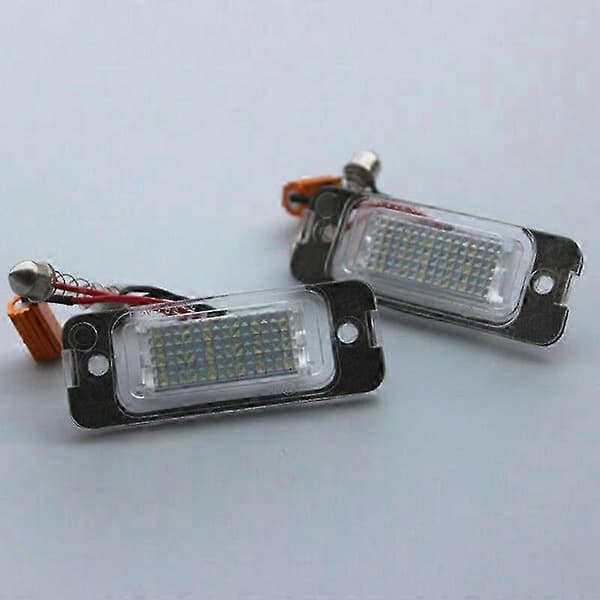 2X LED-nummerpladelys til bil - W163 W164 X164 ML Black  white