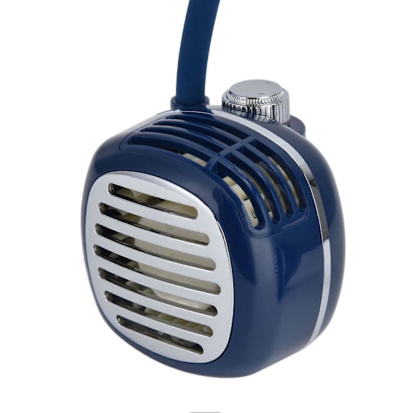 USB-ladattava terätön kaulatuuletin (SININEN)