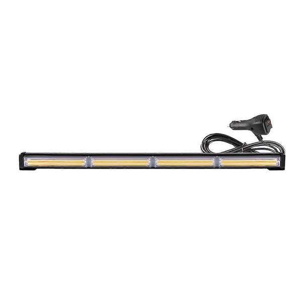LED Advarselslys Stroboskoplys Blinklys Billys, gul hvidt lys