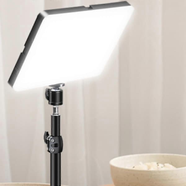20 cm bærbar plug-in LED-fylllys for direktesending