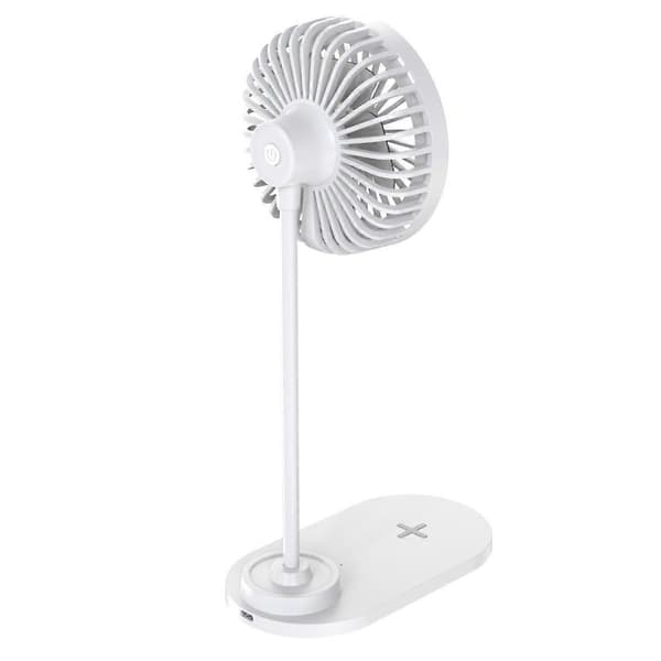 Trådløs opladningsventilator med fyldlys