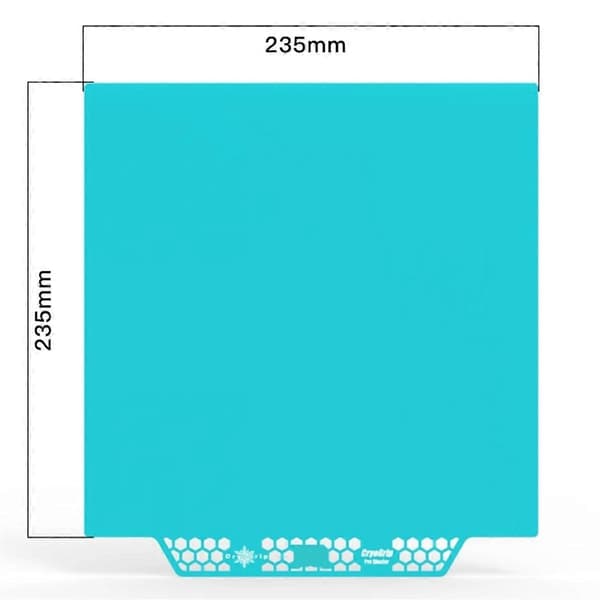 til Ender3/5 3D-printer Byggeplade CryoGrip Pro Glacier 235x235mm Varme Seng Byggeplade 3D-printerdele
