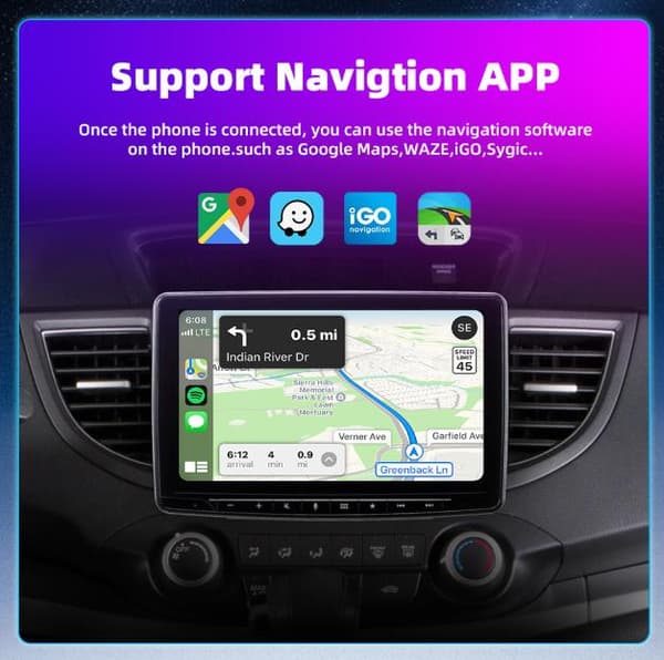 Mini langaton CarPlay & Android Auto -sovitin iPhonelle ja Androidille – Nauti vapaudesta ilman johtoja