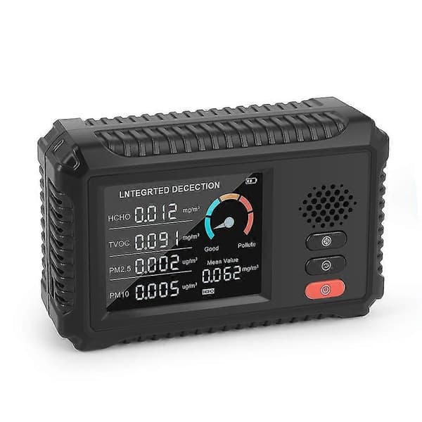 4 I 1 Digital CO2-sensor PPM-målere Karbondioksiddetektor Gassanalysator Luftkvalitetsmonitor USB-detektor TVOC HCHO PM2.5-måler
